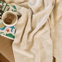 Throw Azulejo Faro Off White