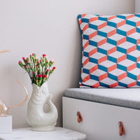 Cushion Cover Azulejo Aveiro Coral