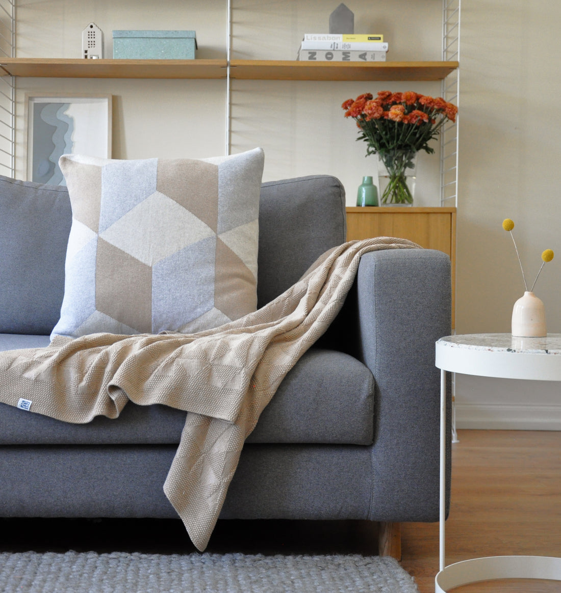 Throw Azulejo Faro Beige