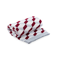 Throw Azulejo Aveiro Rosewood